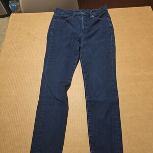 Express 4 Way Hyper Stretch Skinny Jeans 6 R Dark Denim Wash